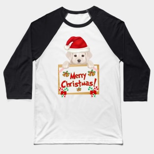 Merry Christmas Yellow Labrador Retriever Puppy! Especially for Lab owners! Baseball T-Shirt